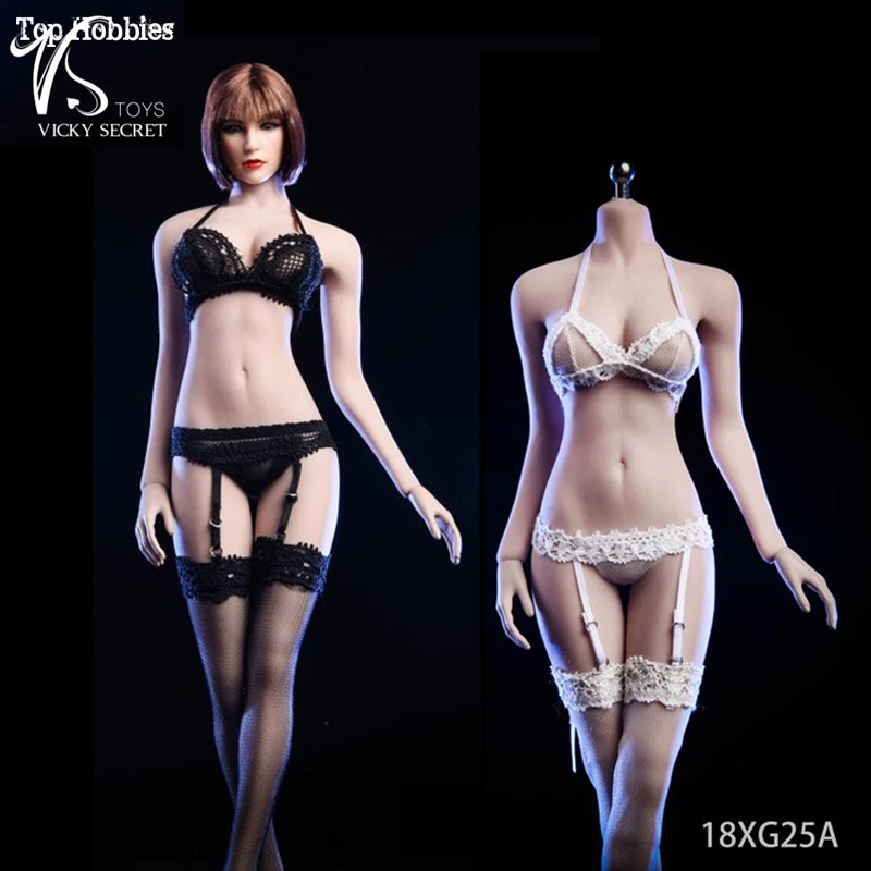 

VSTOYS 18XG25 1/6 Lace Sling Stocking Suspenders Tightst Set Of Clothes Sexy lingerie for 12 Inch Hot Toys body Female Figure