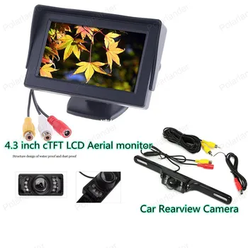 

Rearview display 4.3 inch TFT LCD FPV HD Aerial Monitor Waterproof screen with Car reversing backup reverse parking camera