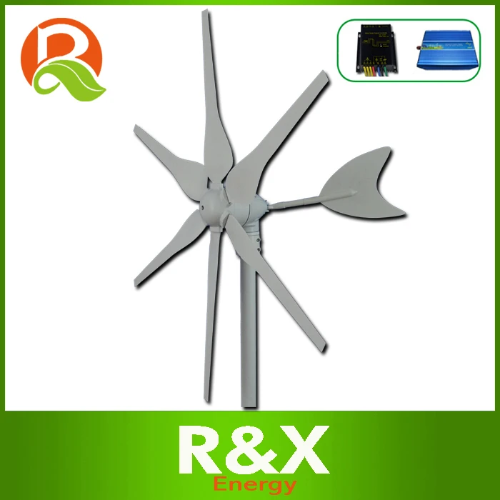 

Small wind turbine generator, 300w windmill 12V/24V +wind/solar hybrid controller(LED display)+600w off grid inverter.