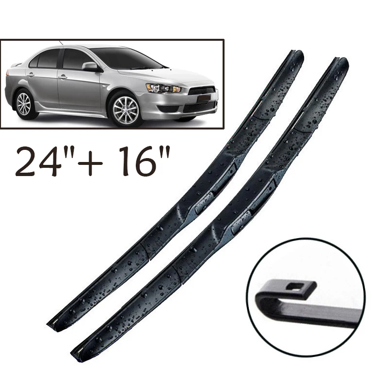 Щетки стеклоочистителя Erick's для Mitsubishi Lancer 2009 2017 2016 дюйма 24 + 16 дюймов|wiper blade|mitsubishi