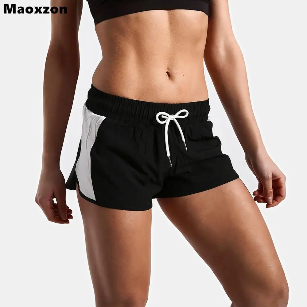 ✔ Maoxzon Womens Drawstring Сексуальная Спортивная Одежда Шорты Фитнес Дамы Лето Лоскутная Повседневна ✔