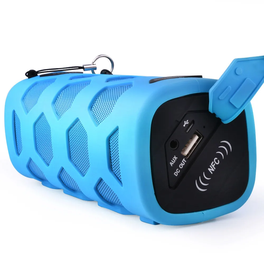 

Fashion Portable Speaker Wireless Outdoor Portable Loud Speaker With NFC Mobile Power Three Anti Subwoofer Speaker NT19