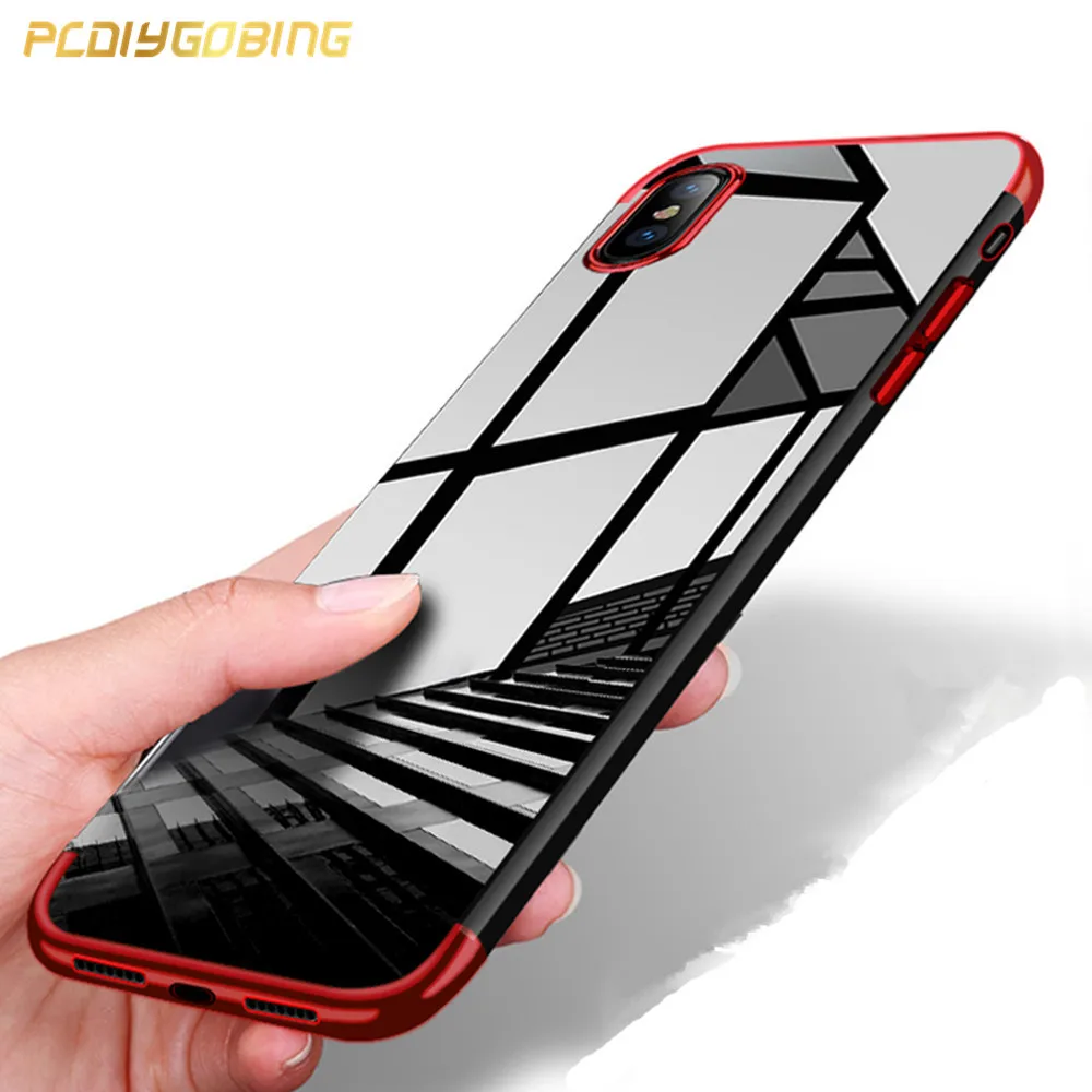 PCDIYGOBING For iPhone 6 6s 7 8 Plus X Case Ultra Slim