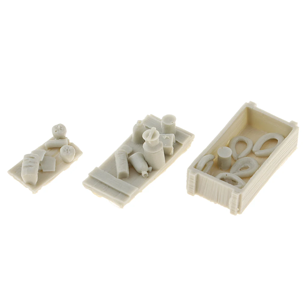 1:35 Scale Resin Food Sausage Bread Fruits Model DIY Soldier Scene Accessories Modern Military Equipment