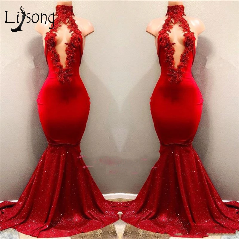 sexy red dinner dress