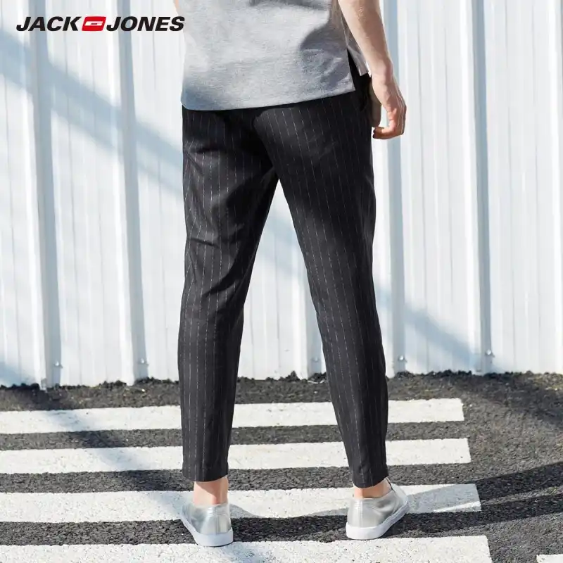 JackJones Фирменная Новинка для мужчин's повседневные брюки Drop crotch хлопок и тенсель
