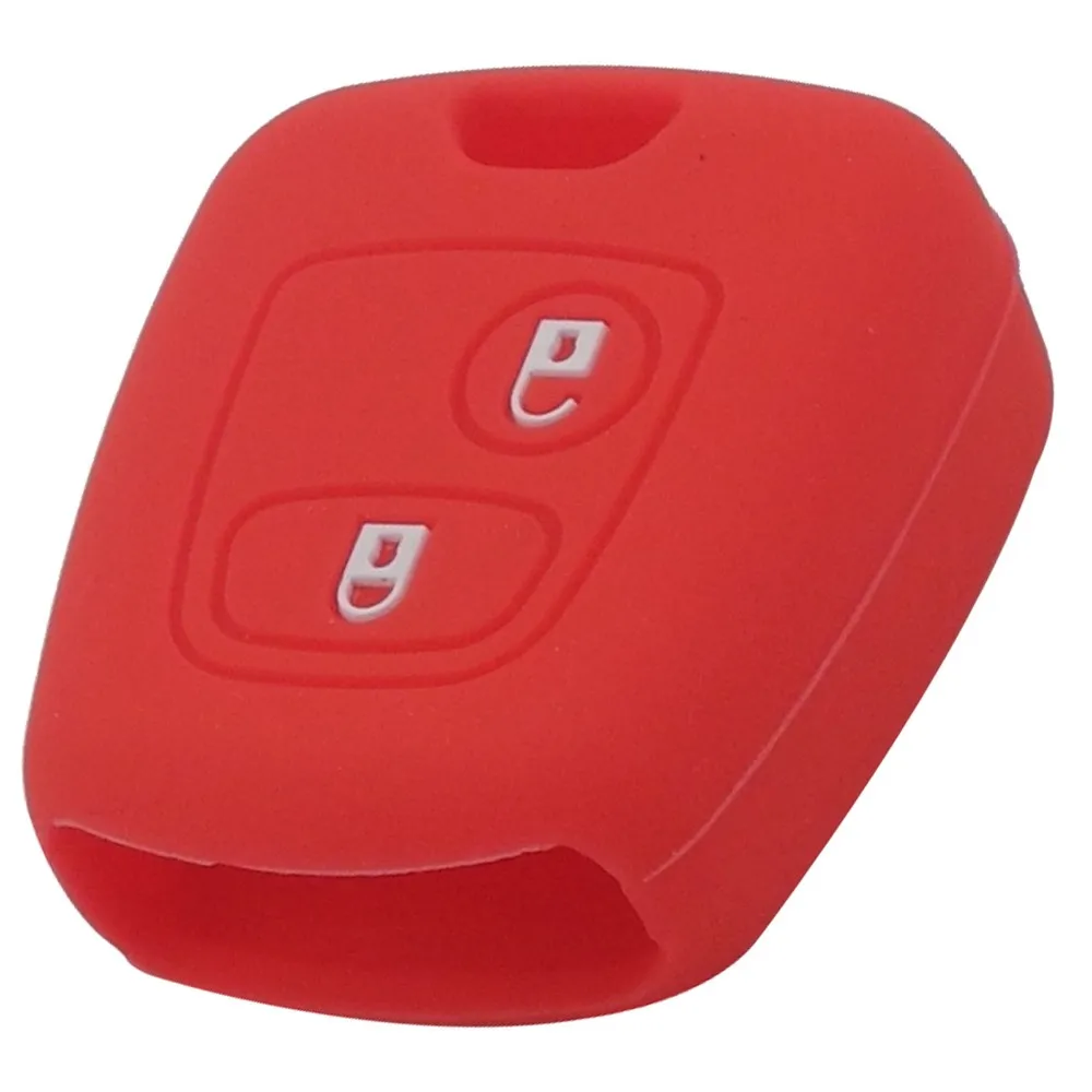 Силиконовый чехол для ключа с 2 кнопками jingyuqin Citroen C1 C2 C3 Pluriel C4 C5 C8 Xsara Picasso Peugeot 206 307