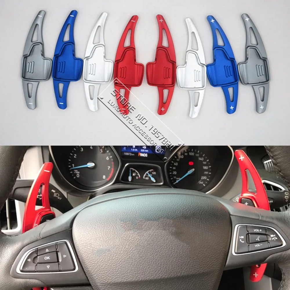 TTCR II Aluminium steering wheel DSG paddle shifters for Ford Focus 2015 2017 Ford kuga 2016