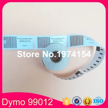 

200 Rolls Dymo 99012 Compatible Address Labels 450 Turbo 99012 Dymo labels 36 x 89 mm 260pcs