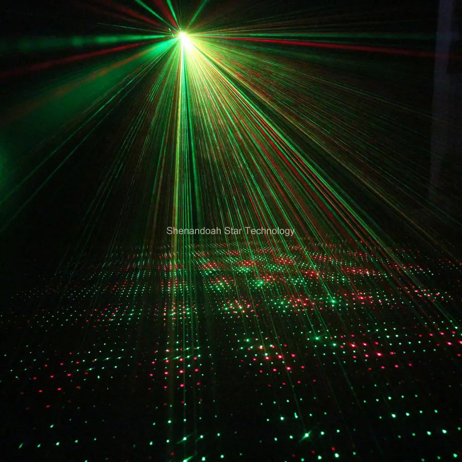 ESHINY Мини R& G Лазерный проектор Full Stars Sky DJ светильник для танцев Дискотека домашние вечерние светильники Рождественский сценический светильник ing светильник s show N1Y1