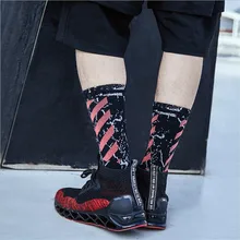 New Harajuku Cotton Socks Diagonal Stripe Men And Women Dancing Street Skateboard Style Hip Hop 3 Colors Socks