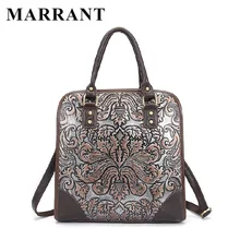Famous Brand Ladies Handbags Genuine Leather Women Bag Casual Tote Floral Print Shoulder Bags 2016 Sac New Luxury Large Tote Bag