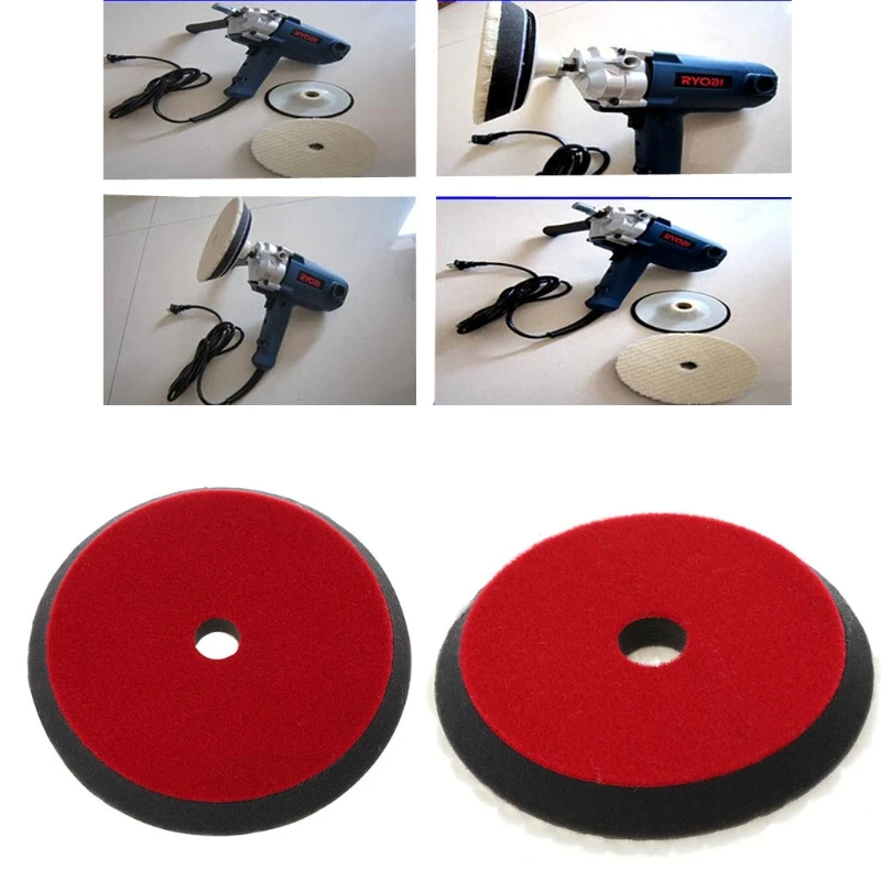 

7" 180mm Car Auto Soft Wool Buffing Polishing Pad Professional Detailing Mixed Color