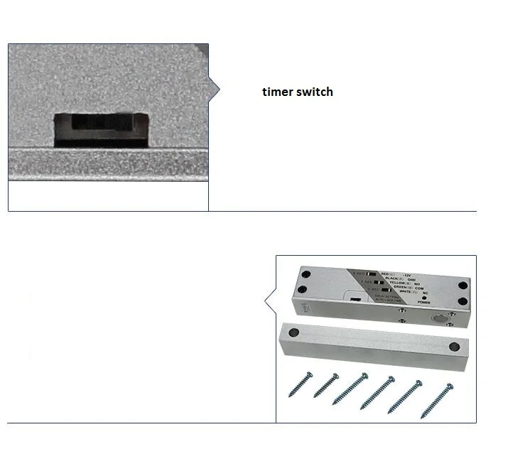 12VDC деревянная дверь магнитный замок болт поверхностного монтажа замок электрических ворот с таймером