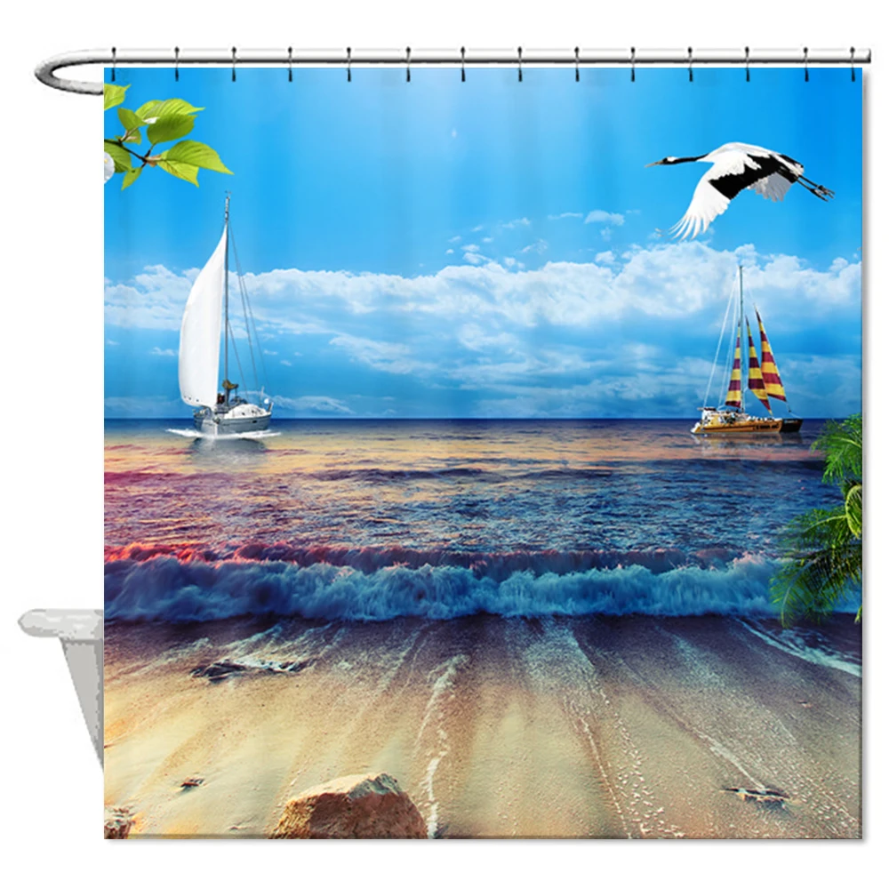 Get Duschvorhang strand meer For iPhone Free