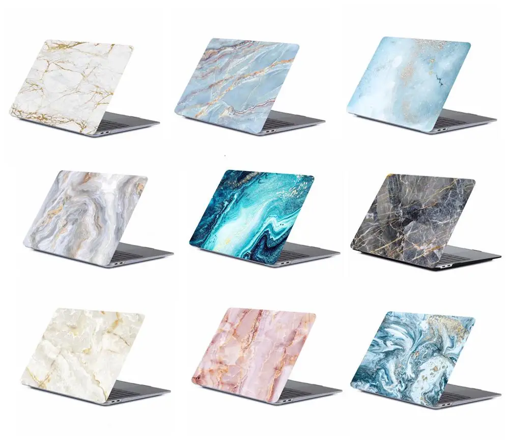 2019 New UV Marble painted Laptop case For Apple macbook Air Pro Retina  15 Laptop Bag for Macbook Air 13 hard Case