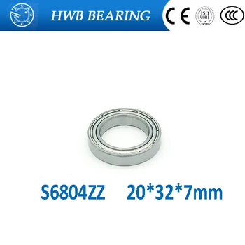 

Free shipping 10pcs S6804ZZ S6804ZZ SB6804ZZ stainless steel 440C deep groove ball bearing S6804 ZZ 20x32x7mm for bike part