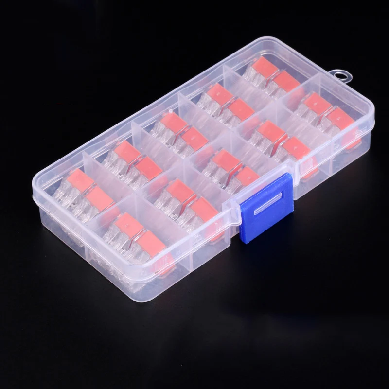 

Quick coupling universal 20Pcs block PCT-104 Push wire wiring connector For Junction box 4 pin conductor terminal