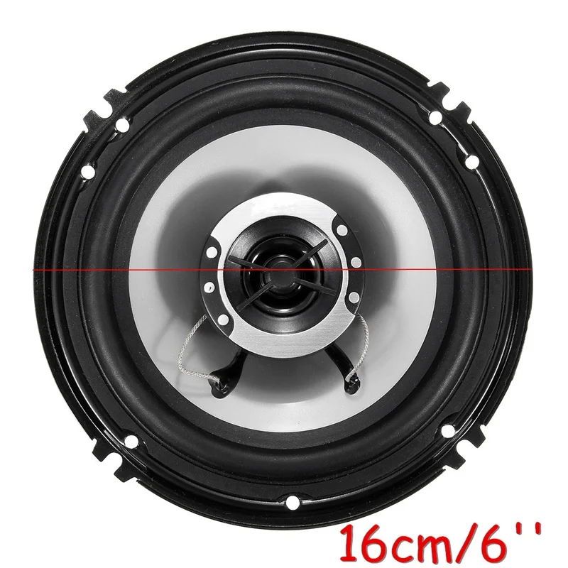2 piezas Universal 6 pulgadas 12 V 400 W coche Subwoofer Max hierro plástico 2 vías 2 voz Coaxial altavoces de Audio para coche 2 piezas Universal 6 pulgadas 12 V 400 W coche Subwoofer Max hierro plástico 2 vías 2 voz Coaxial altavoces de Audio para coche