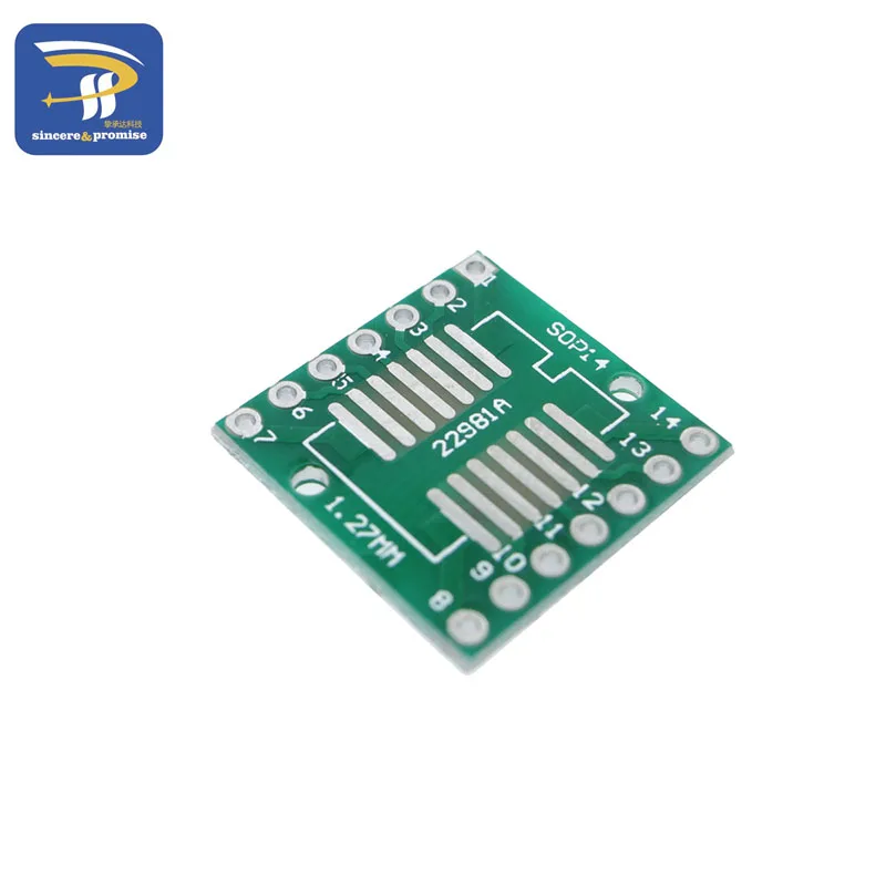 10 шт. SOP14 SSOP14 TSSOP14 к DIP14 Pinboard SMD для DIP адаптер 0,65 мм/1,27 мм до 2,54 мм DIP Pin Шаг печатной платы Конвертер Разъем