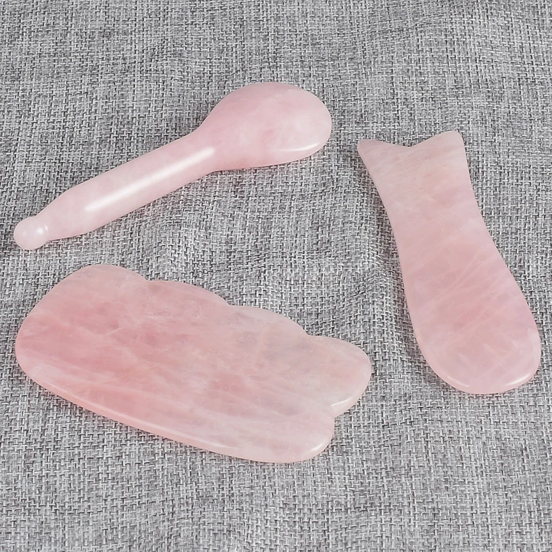 3 pcs/set Facial Massage tool rose quartz Women Relaxation Slimming wand Jade Acupuncture point gua sha For Health Care 3 pcs/set Facial Massage tool rose quartz Women Relaxation Slimming wand Jade Acupuncture point gua sha For Health Care