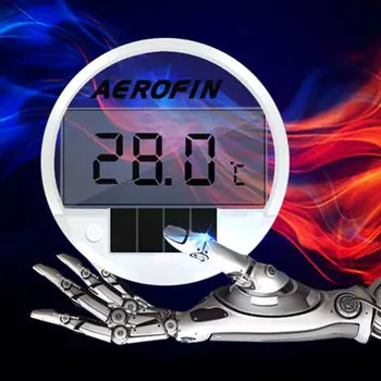 

Mini Round Solar Electronic LCD Digital Swimming Poo Thermometer for Indoor Outdoor Aquarium Fish Tank Terrarium Supplies