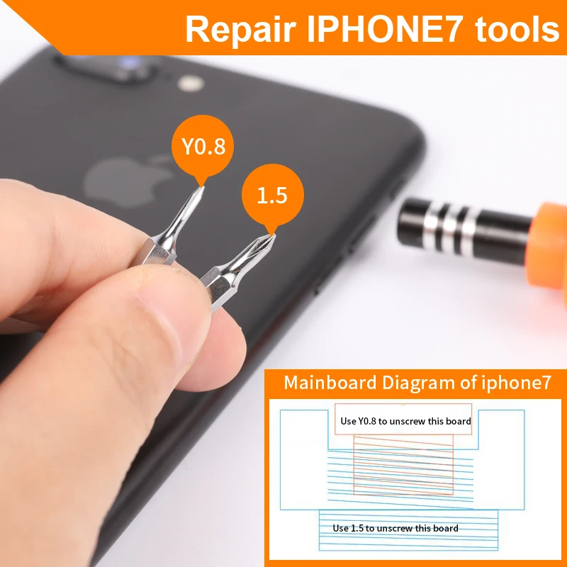 Набор отверток для сотовых телефонов iPhone 6 6S 7 7S 8 8S X набор инструментов ремонта