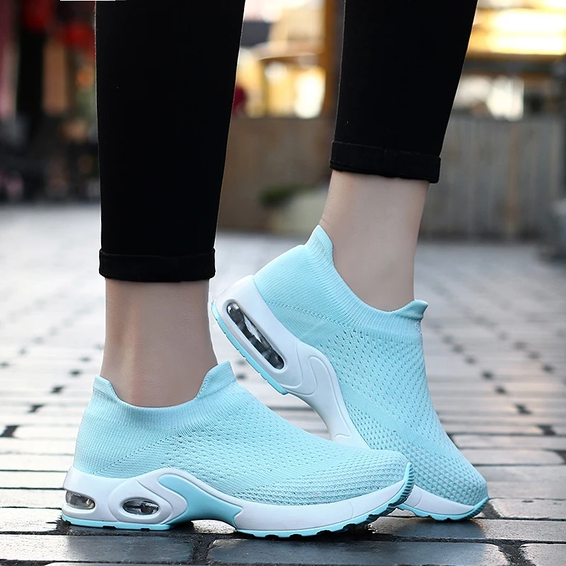 

Summer Sneakers Women Air damping Sport Shoes Woman Flying socks Running Shoes Women light Boots Walking Athletic zapatos mujer