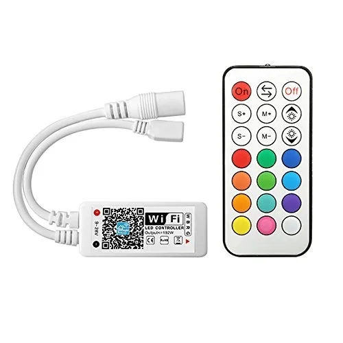 1 м 5 м 10 м 12 В 5050 RGB Светодиодная лента IR RF беспроводная WiFi Светодиодная лента для спальни у телевизора на кухне декор для компьютера+ EU US power - Испускаемый цвет: 21key RF WiFi Set