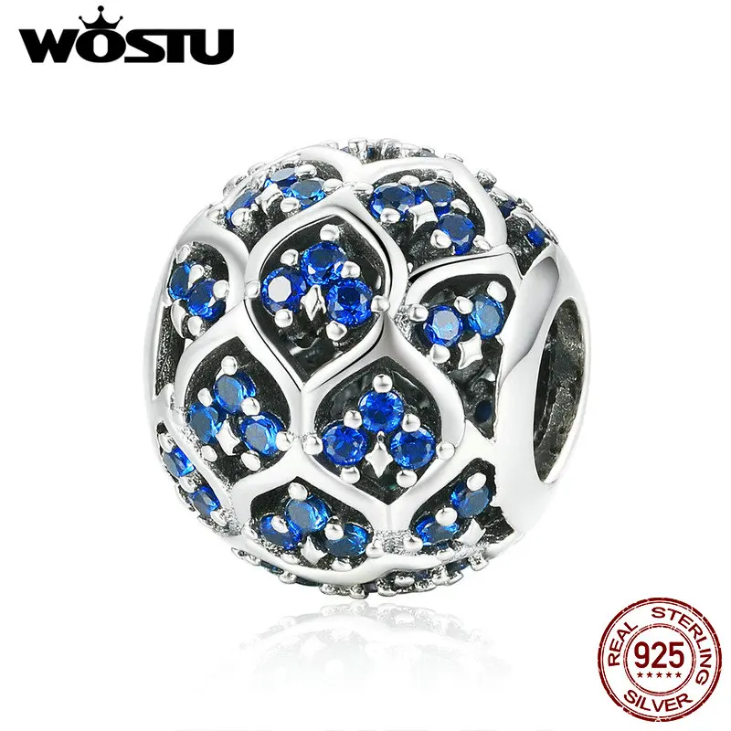 

WOSTU 2019 Fashion 925 Sterling Silver Twinkled Star In Your Eyes Beads Fit Charm Bracelet Pendant Trendy Classic Jewelry CQC983