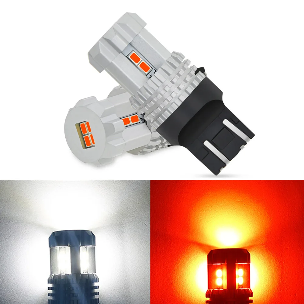

2pcs T20 Led 7443 W21W WY21W 7440 W21/5W LED Light Bulbs 3020SMD DRL Day Time Running Light Reverse Backup Tail lamp Brake Light
