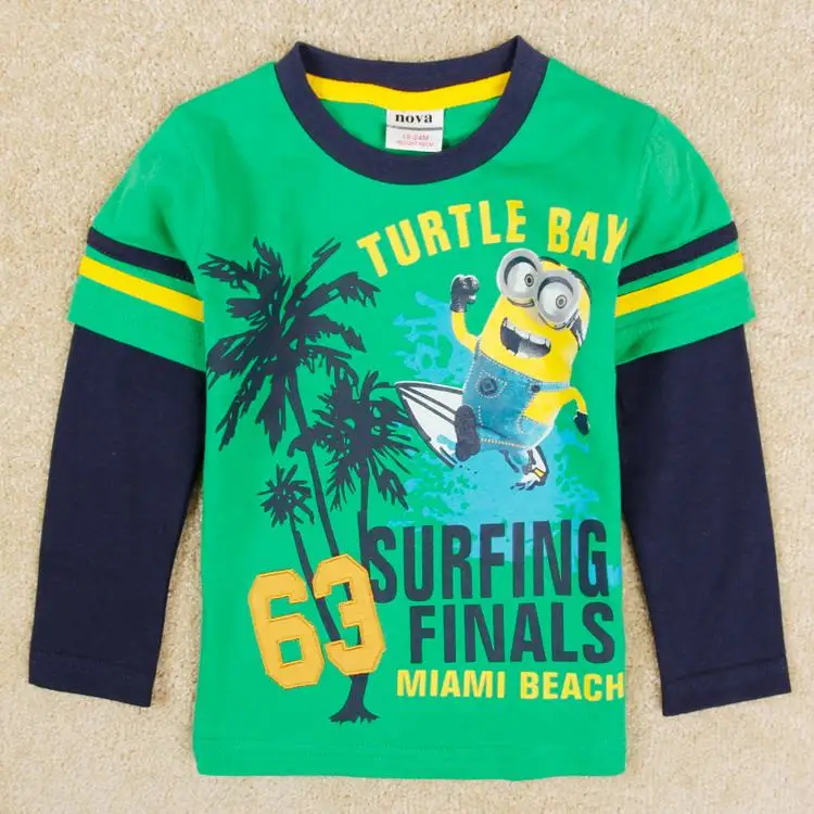 Minions long sleeve t shirt for baby boys children spring autumn
