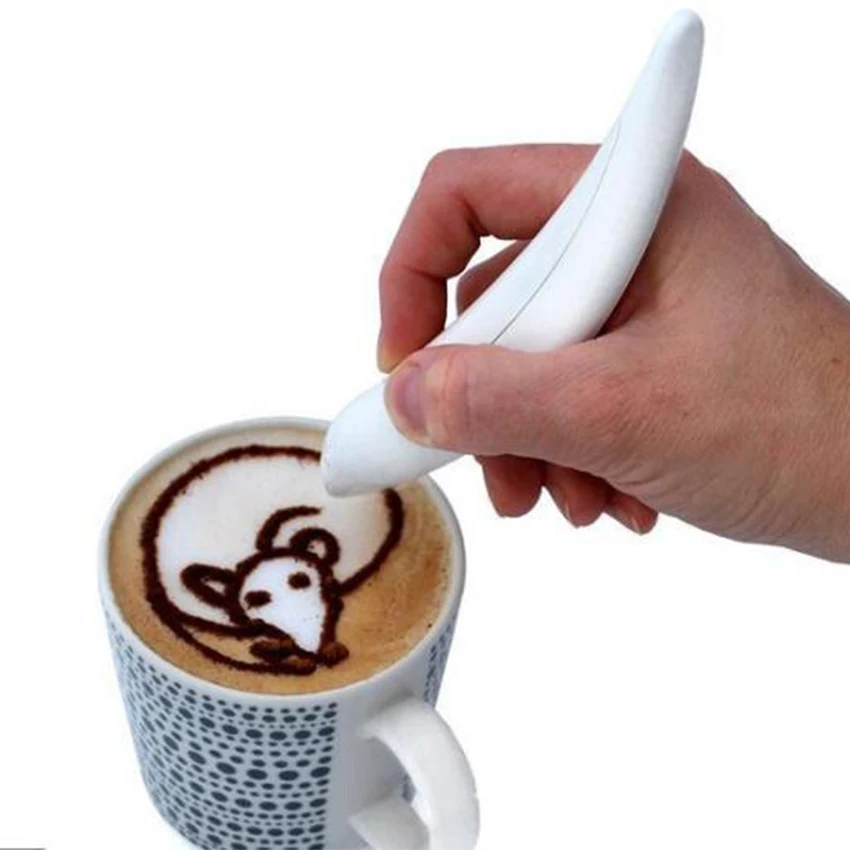 

Creative Electrical Latte Art Pen for Coffee Cake Spice Pen Cake Decoration Pen Coffee Carving Pen Baking Pastry Tools