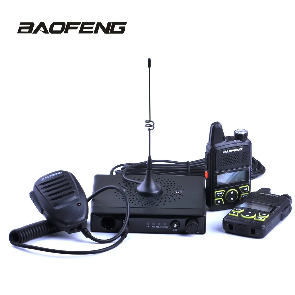 

Baofeng Mini Car Radio Mini Car Walkie Talike 15W UHF 400-420MHz 20CH with T1 Mobile Radio station for Car Outdoor Hunting Radio