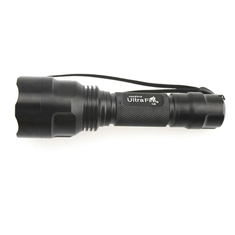 U-F C8 1xcree XM-L 3000 K-3500 K теплый белый 1300lm SMO/OP светодиодный фонарик(1x18650