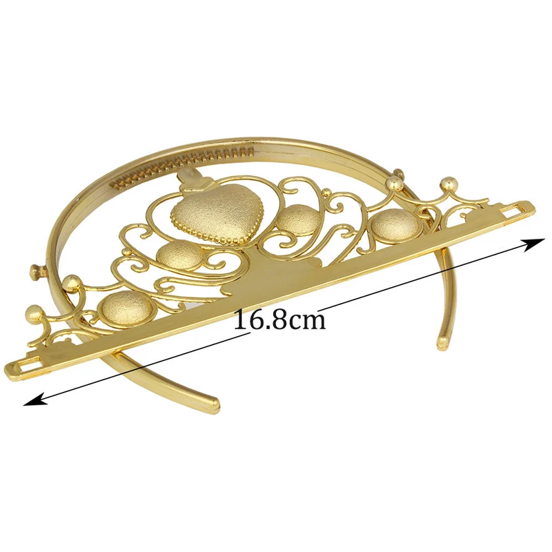 Милые стразы, сердце, Золотая свадебная корона, головная повязка принцессы, розовая пластиковая тиара, оголовье для девочек, детские аксессуары для волос, ювелирные изделия
