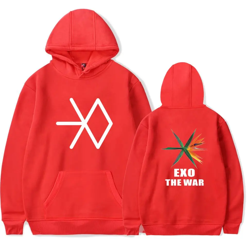 LUCKYFRIDAYF женские EXO новые альбом войны толстовки мужские корейские популярные