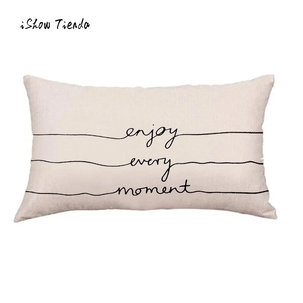 

2018 New Fashion Pillow Cover Geometric Lines Sofa Bed Home Decoration Festival Pillow Case Cushion Cover Rectangle Covers