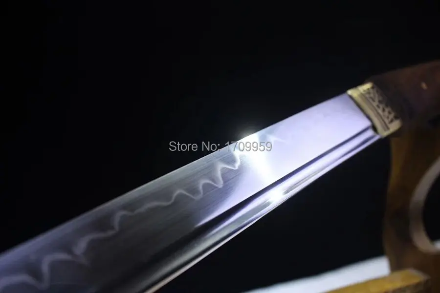 Битва готовая T10 стальная ГЛИНА ЗАКАЛЕННОЕ лезвие бритвы острый японский самурайский меч катана Полный ручной работы груша дерево Сая