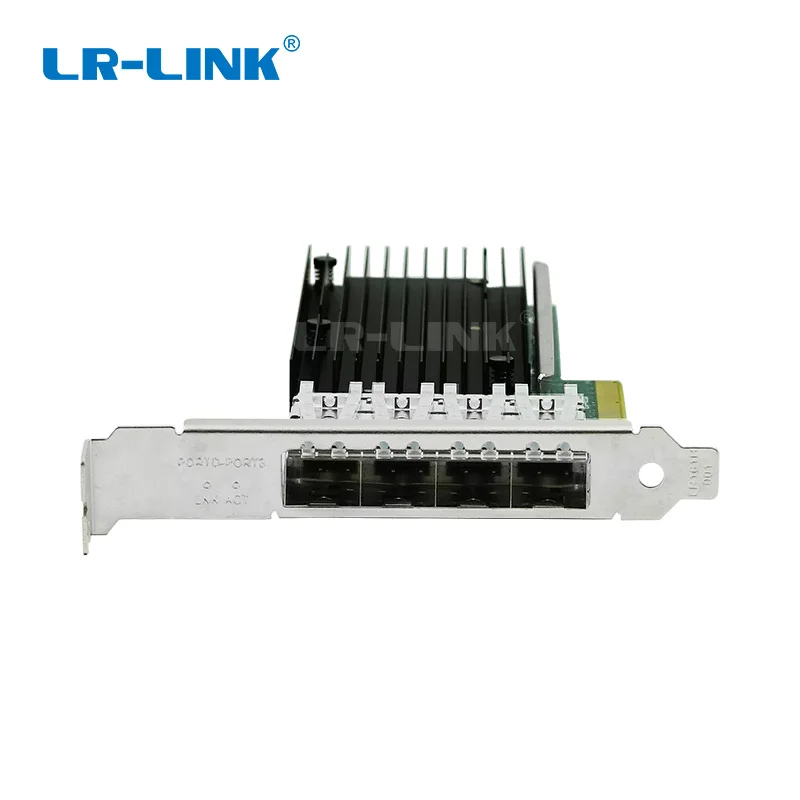 LR LINK 9804BF 4SFP + 10 Гб четырехпортовый PCI E X8 Ethernet конвергентный сетевой сервер адаптер