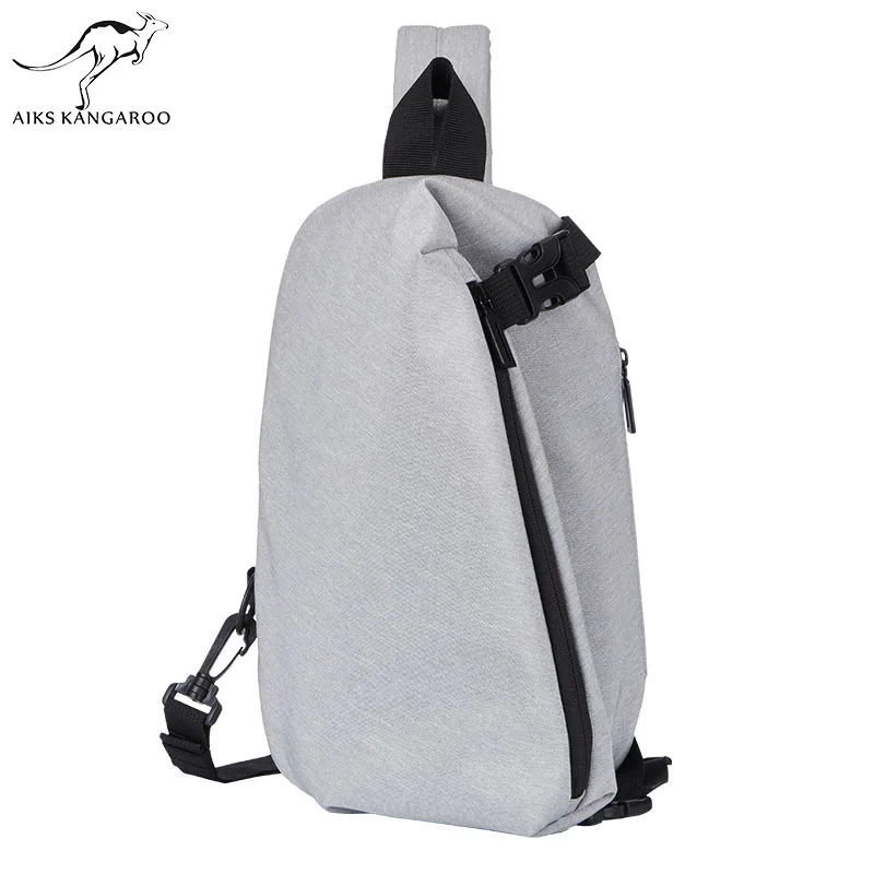 

Aiks Kangroo New Arrivals Designer High Capacity Chest bag Men Crossbody Bag suit for 9.7 inch Ipad Water Repellent Shoulder Bag