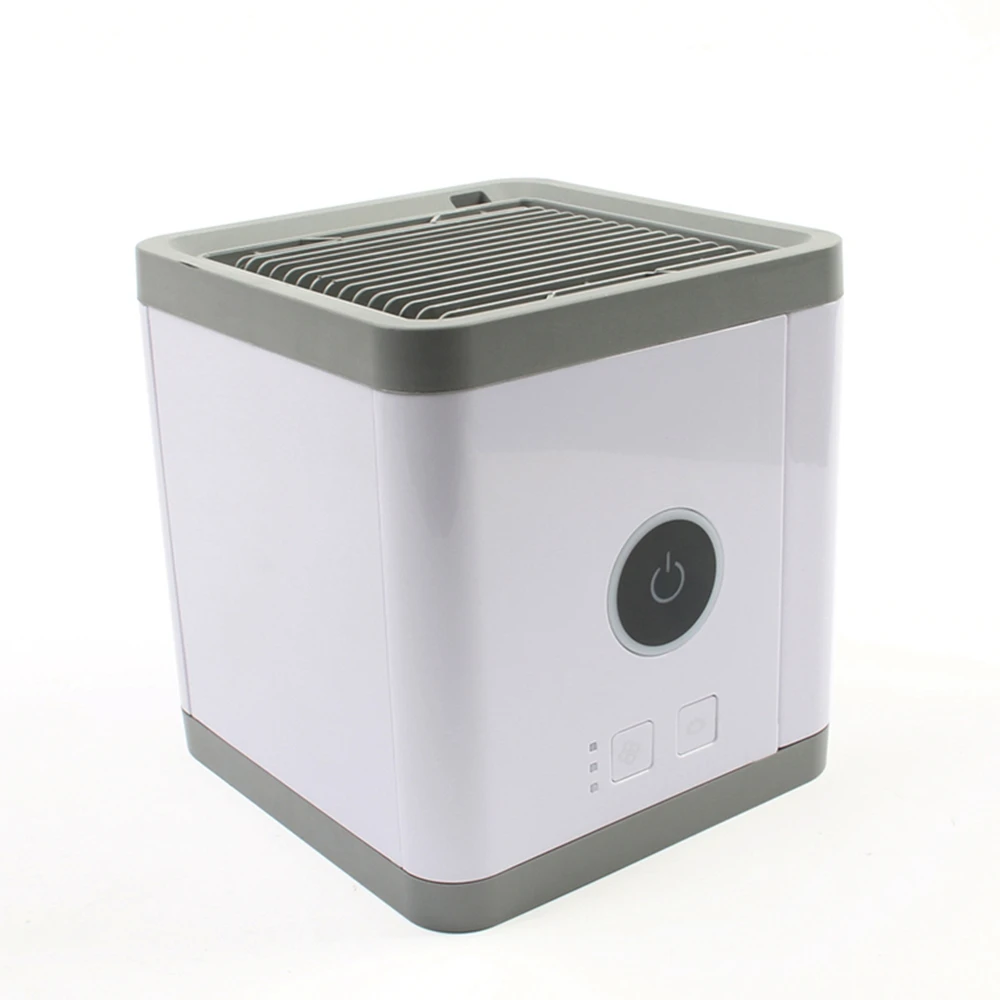 

DMWD 3 In 1 USB Mini Fan Portable Air Conditioner Cooler Electric Air Purifier Humidifier With 7 Colors Night Light 3 Gear