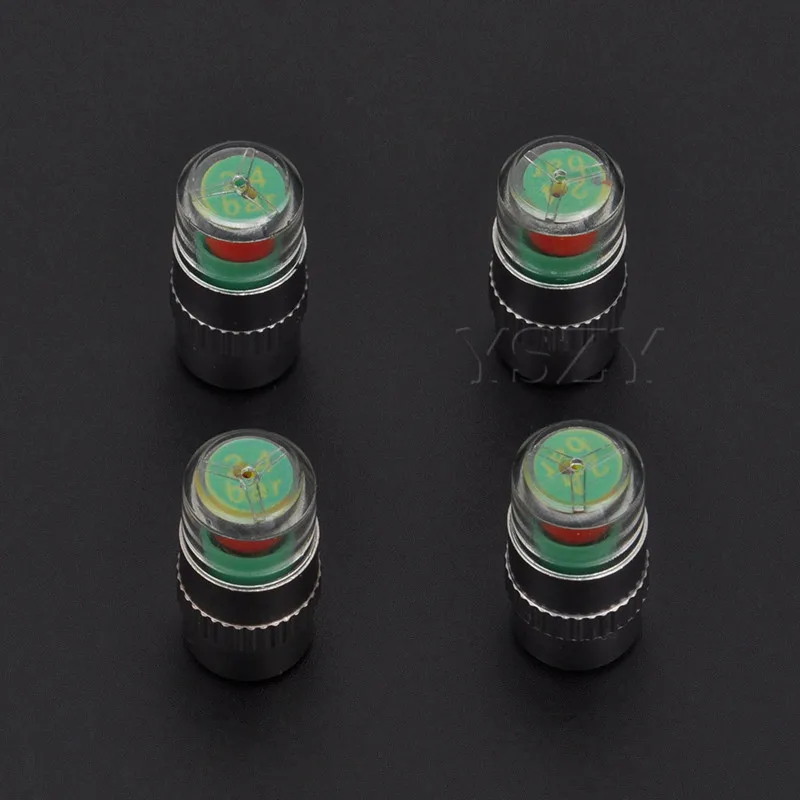 

Universal Car Wheel Tire Valve Caps 2.4 Bar Tyre Pressure Monitor Sensor Indicator Air Cap For Mercedes BMW Audi Accessories