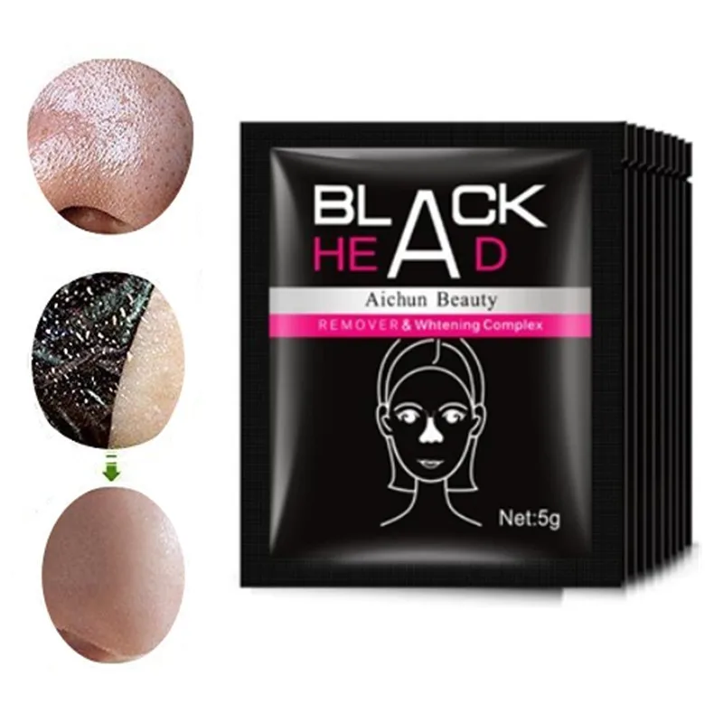 MABOX Deep Cleansing purifying peel off Black mud Facial mask Remove blackhead facial mask nose Acne remover Face care - Цвет: sample 5g