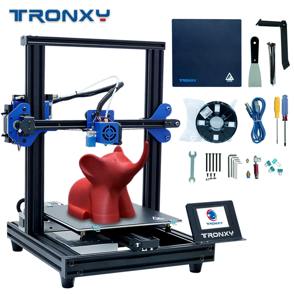 TRONXY XY-2 PRO 3d принтер обновленный автоматический уровень размер 255*255*260 мм повторное отключение питания печать выходная мощность 360 Вт быстрая сборка