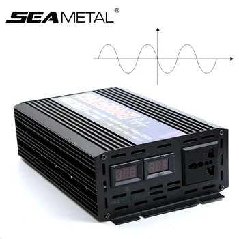 

4000W 2000W Pure Sine Wave Car Inverter Power DC12V To AC220V Electronics Inverter Car Portable Supply For Home Auto Accessories
