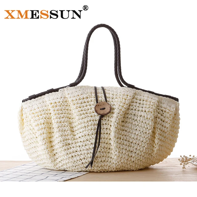 Xmessun Brand Summer Handbags Fashion 2018 Tote Designers Straw Bag Xmessun Brand Summer Handbags Fashion 2018 Tote Designers Straw Bag Woven Beach Famous Designer Brands