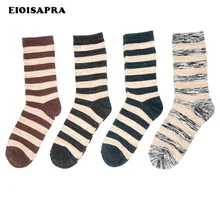 [EIOISAPRA] этнический стиль Япония Рето полосатые носки женские эластичные хлопковые красочные Meias креативные носки Harajuku Calcetines Mujer