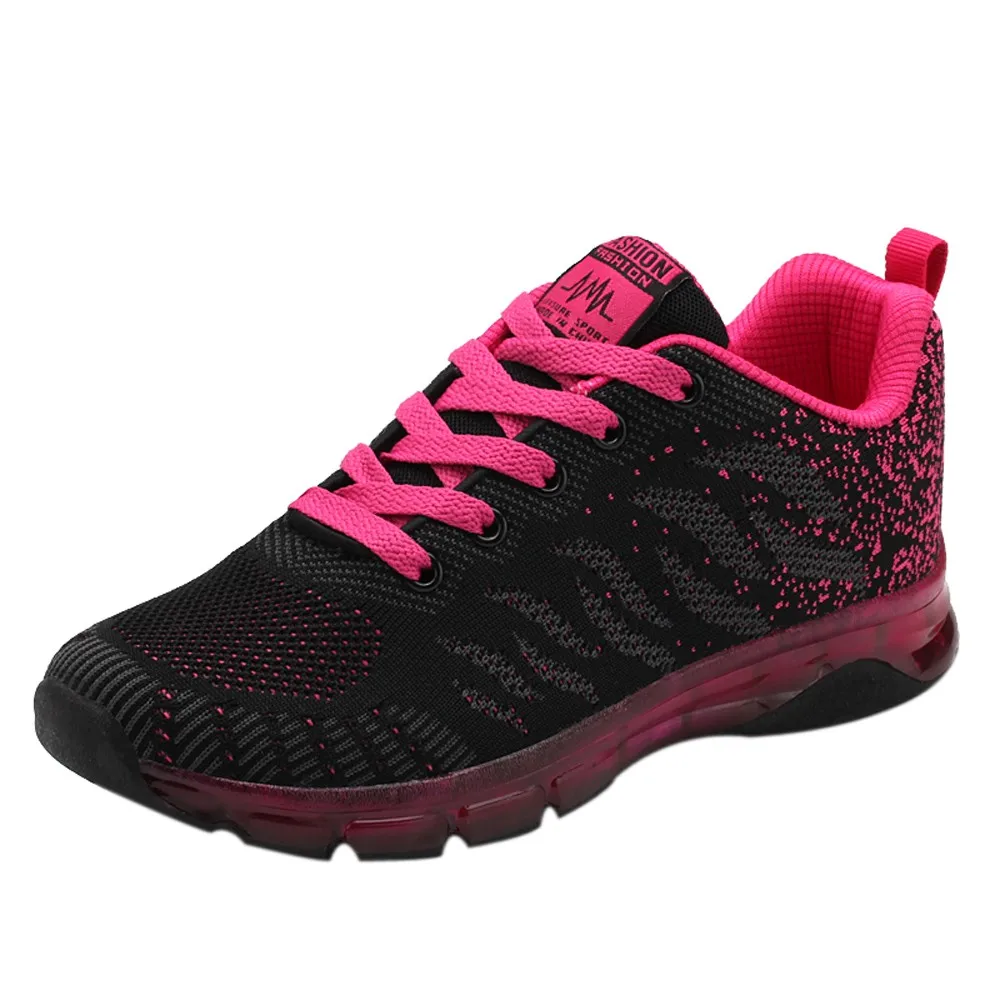 

Flying Shoes Woman Summer Shoe Laces Air Cushion Sneakers Student Net Running Shoes Shoes Woman Winter Factory Direct Sales