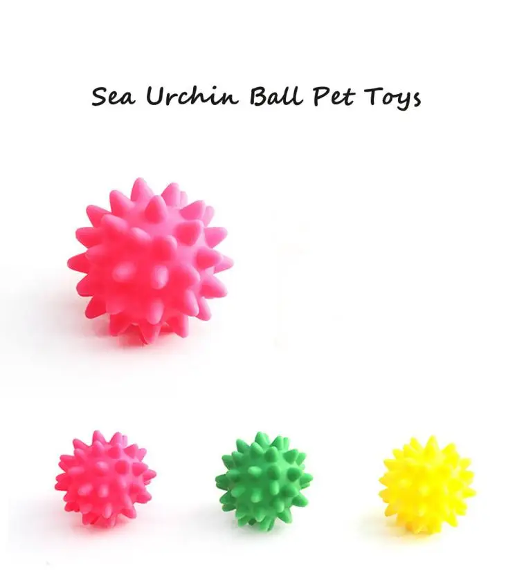 1 шт. резиновая любимая игрушка морской еж мяч отраженного звука Игрушечные лошадки pet dog bite Игрушечные лошадки T13